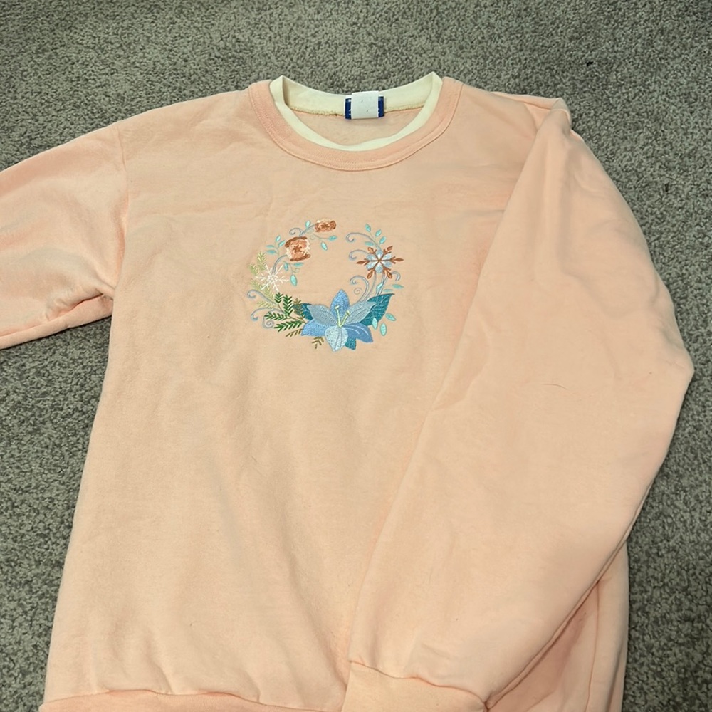 Embroidered Sweater! Labeled small but fits like an XS.